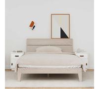 1/2x Solid Wood Pine Bedside Cabinet Wooden End Table Multi Colours vidaXL