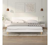 vidaXL Bedside Cabinets 2 pcs White 40x35x47 cm