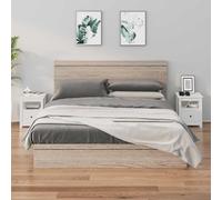 vidaXL Bedside Cabinets 2 pcs White 40x35x49 cm Solid Wood Pine