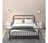 vidaXL Bedside Cabinets 2 pcs White 40x35x50 cm