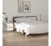 Vidaxl Bedside Cabinets 2 Pcs White 40X35X50 Cm Solid Wood Pine, White