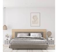 vidaXL Bedside Cabinets 2 pcs White 43x36x50 cm