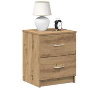 vidaXL Bedside Cabinets 2 pcs with 2 Drawers Artisan Oak 40x36x50 cm