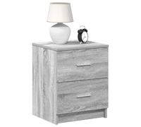 vidaXL Bedside Cabinets 2 pcs with 2 Drawers Grey Sonoma 40x36x50 cm