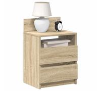 vidaXL Bedside Cabinets 2 pcs with 2 Drawers Sonoma Oak 40x33x60 cm