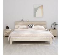(honey brown, 2) vidaXL 1/2x Bedside Cabinet Solid Wood Pine Wooden Bed Table Multi Colours