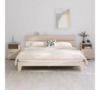 Vidaxl Bedside Cabinets Hamar 2 Pcs Honey Brown 40X35X62 Cm Solid Wood, Brown