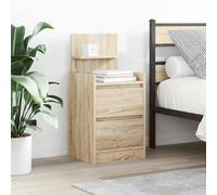 vidaXL Bedside Cabinets with 2 Drawers 2 pcs Sonoma Oak 38x34x80 cm