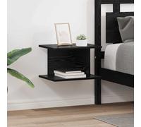 vidaXL Bedside Table 2 pcs Black Oak 40 x 30 x 25 cm Engineered Wood
