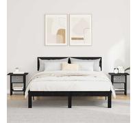 VidaXL Bedside Table 2 Pcs Black Oak 41 X 40 X 45 Cm Engineered Wood
