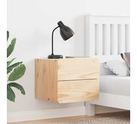 vidaXL Bedside Table 2 pcs Brown 39 x 34 x 33 cm Solid pinewood