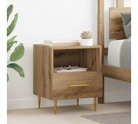 vidaXL Bedside Table 2 pcs Brown 40 x 35 x 47.5 cm Engineered wood