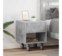 vidaXL Bedside Table 2 pcs Concrete Grey 40.5 x 40 x 48 cm