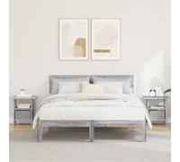 vidaXL Bedside Table 2 pcs Grey Sonoma 41 x 40 x 45 cm Engineered Wood
