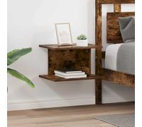 vidaXL Bedside Table 2 pcs Smoked Oak 40 x 30 x 25 cm Engineered Wood