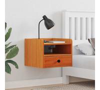 Bedside Table with Drawer Solid pine wood Pine Nightstand Wood Classic vidaXL