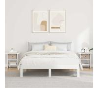 VidaXL Bedside Table 2 Pcs White 41 X 40 X 45 Cm Engineered Wood