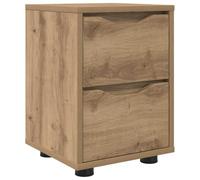 vidaXL Bedside Table Artisan Oak 30.5 x 30 x 43 cm Engineered Wood, Modern Rectangular Nightstand, Compact Bedside Table with Drawers, Efficient Storage for Bedroom Essentials, Stylish Decor