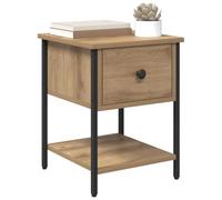 vidaXL Bedside Table Artisan Oak 34 x 35.5 x 45 cm Engineered Wood, Modern Bedroom, Rectangular Nightstand, Stylish Table With Ample Storage, Practical Organizer, Space Saving Furniture