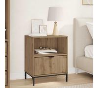 with Drawer Engineered wood Bedside Table Modern Nightstand Side Table vidaXL