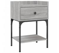 vidaXL Bedside Table Grey Sonoma 40.5x31x60 cm Engineered Wood