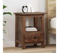 vidaXL Bedside Table Brown 30 x 30 x 47 cm Solid Reclaim Wood
