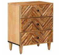 vidaXL Bedside Table Brown 50 x 33 x 60 cm Solid Mango Wood