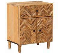 vidaXL Bedside Table Brown 50 x 33 x 60 cm Solid Mango Wood