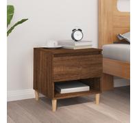 vidaXL Bedside Table Brown Oak 50x46x50 Engineered Wood