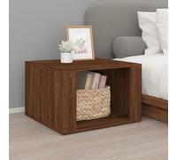 vidaXL Bedside Table Brown Oak 57x55x36 cm Engineered Wood