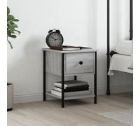 vidaXL Bedside Table Grey Sonoma 34x35.5x45 cm Engineered Wood