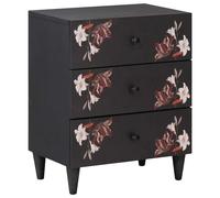 vidaXL Bedside Table Multicolour 50 x 33 x 60 cm Solid Mango Wood, Elegant Night
