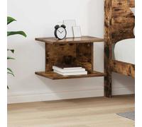 vidaXL Bedside Table Smoked Oak 40 x 30 x 25 cm Engineered Wood