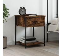 vidaXL Bedside Table Smoked Oak 44x45x58 cm Engineered Wood