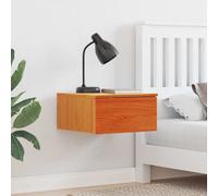 Bedside Table Wax Brown 37 x 35 x 18.5 cm Solid pine wood