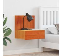 vidaXL Bedside Table Wax brown 42 x 32.5 x 40 cm Solid pine wood
