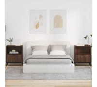 vidaXL Bedside Tables 2 pcs Brown oak 49 x 36 x 61 cm Engineered wood