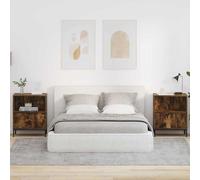 vidaXL Bedside Tables 2 pcs Smoked oak 49 x 36 x 61 cm Engineered wood