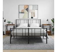 vidaXL Bedside Tables 2 pcs Smoked Oak 50x41x65 cm Engineered Wood