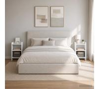 VidaXL Bedside Tables 2 Pcs White 40 X 30 X 60 Cm Engineered Wood