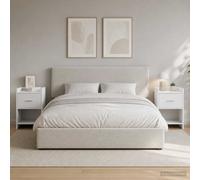 VidaXL Bedside Tables 2 Pcs White 40 X 30 X 60 Cm Engineered Wood