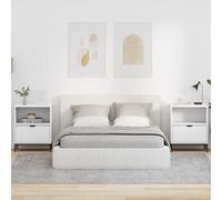 vidaXL Bedside Tables 2 pcs White 49 x 36 x 61 cm Engineered wood