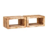 vidaXL Bedside Tables 45 x 30 x 24 cm Solid mango wood