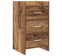 vidaXL Bedside Tables Old Wood 40 x 36 x 70 cm Engineered Wood