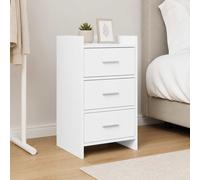 VidaXL Bedside Tables White 40 X 36 X 70 Cm Engineered Wood
