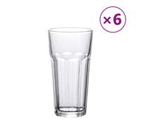 vidaXL Beer Glasses Cocktail Juice Tumblers Drinks Beer Mugs 6 pcs 475 ml