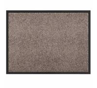vidaXL Beige Doormat 60 x 40 x 1.2 cm Teddy Fabric Foyer Rectangle Modern Carpet Portable Entrance Door Mat Indoor Hallway
