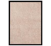 vidaXL Beige Doormat - 60x80 cm Rectangular Polypropylene Door Mat with Non-slip Vinyl Backing for Indoor and Covered Outdoor Areas