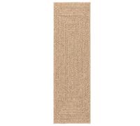 vidaXL beige rug carpet - polypropylene area mat for indoor/outdoor, jute look, 200x200 cm, patio/garden