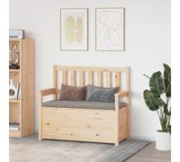 vidaXL Bench 112.5x51.5x96.5 cm Solid Wood Pine